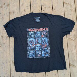 Y2K Iron Maiden Heavy Metal Skull T-Shirt – Men’s 2XL Black